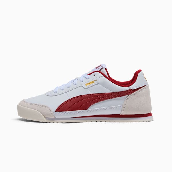Sneakers Turino II OG Femme, PUMA White-Dark Crimson-Warm White-PUMA Gold, extralarge